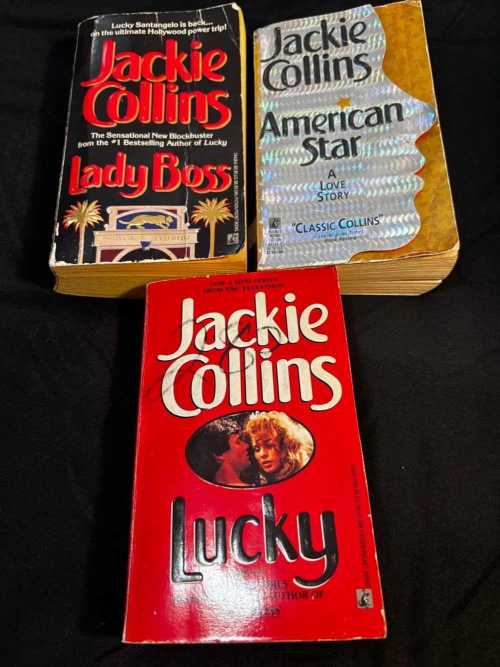 Bundle of 3 Jackie Collins Novels - Lucky Santangelo Series